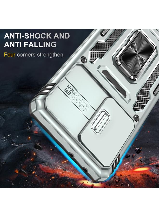 S-TOP Case For Samsung Galaxy S21 Ultra 5G Armor PC + TPU Camera Shield Phone Case - Image 2