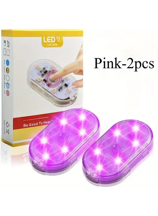 Pink Smart Sensor LED Lights USB Rechargeable Mini Lights For Home Decor - Image 1