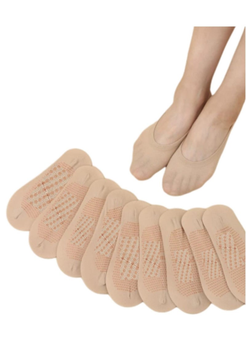 Generic - Plain Invisible Ankle length Socks Total of 10 Pairs, with a Non-Slip Silicone Ggranule Design. - Image 1