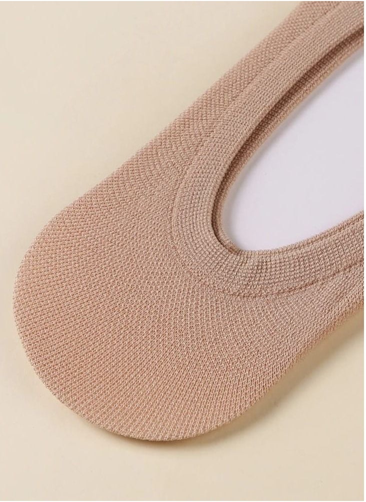 Generic - Plain Invisible Ankle length Socks Total of 10 Pairs, with a Non-Slip Silicone Ggranule Design. - Image 1