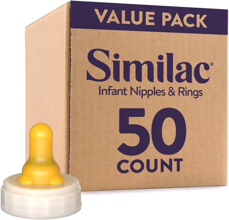 Similac حلمات وحلقات سيملاك للأطفال - 50 قطعة - Image 1