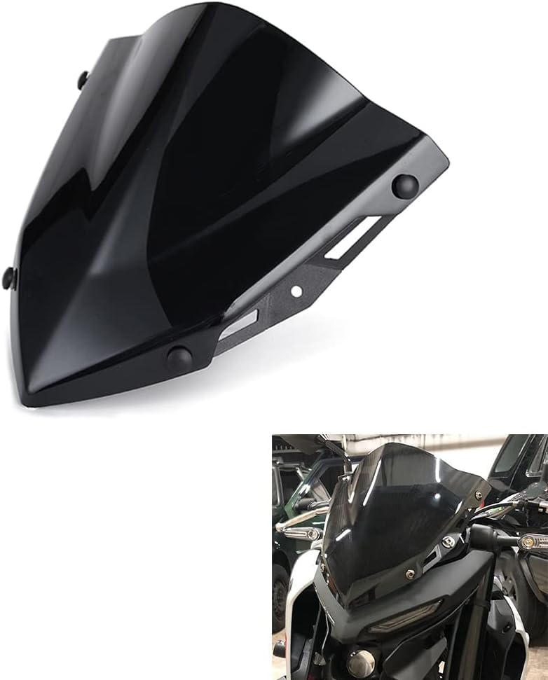 Kucehiup Motorcycle Windshield Windscreen Sports Visor Fits for YAM MT03 MT25 MT03 MT25 2020 2021 2022 2023 2024 2025 2025