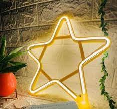 SEER Neon Star Sign, Warm White Star, m Size, Plastic Material, Perfect for Home Decor, Birthday, Party, Special Occasions - Image 2