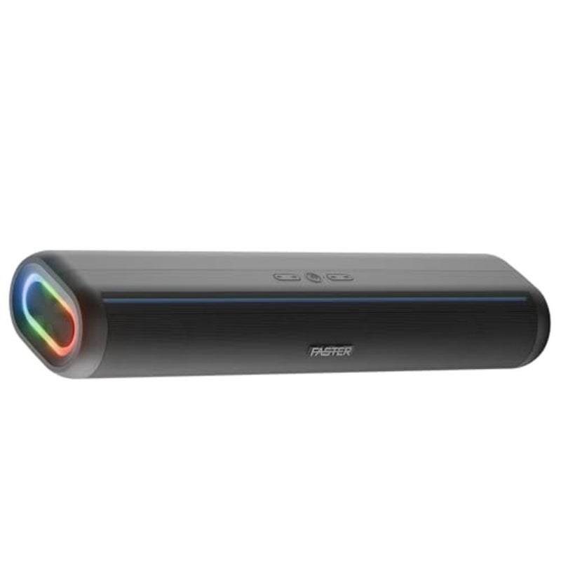 Nexon Z30 مكبر صوت لاسلكي محمول بقدرة 30 وات لأجهزة الكمبيوتر والكمبيوتر المحمول والتلفزيون والهواتف الذكية والكمبيوتر اللوحي - مسرح منزلي صغير أضواء RGB - USB / Aux / TF يدعم التوصيل والتشغيل - صوت قوي عميق - Image 1