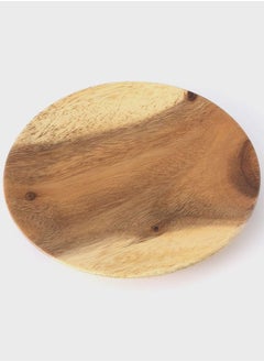 MUJI Acacia Plate, Dia. 19 x H 2 cm  - Image 3