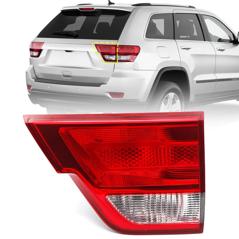 Huray Right Inner Taillight Compatible with Jeep Grand Cherokee 20112013 Passenger Side Tail Light Lamp Assembly Replacement for CH2803101