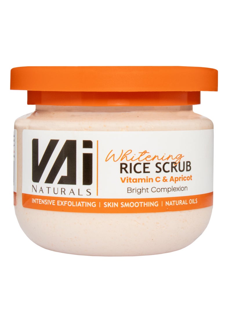 VAI Naturals Vai Naturals Rice Scrub with Vitamin C & Apricot – Exfoliating & Brightening Face Scrub with Vitamin E for Glowing Skin  - Image 1