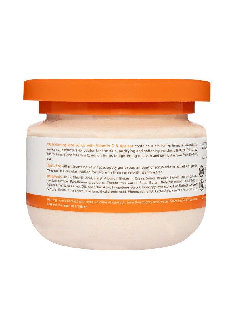 VAI Naturals Vai Naturals Rice Scrub with Vitamin C & Apricot – Exfoliating & Brightening Face Scrub with Vitamin E for Glowing Skin  - Image 3