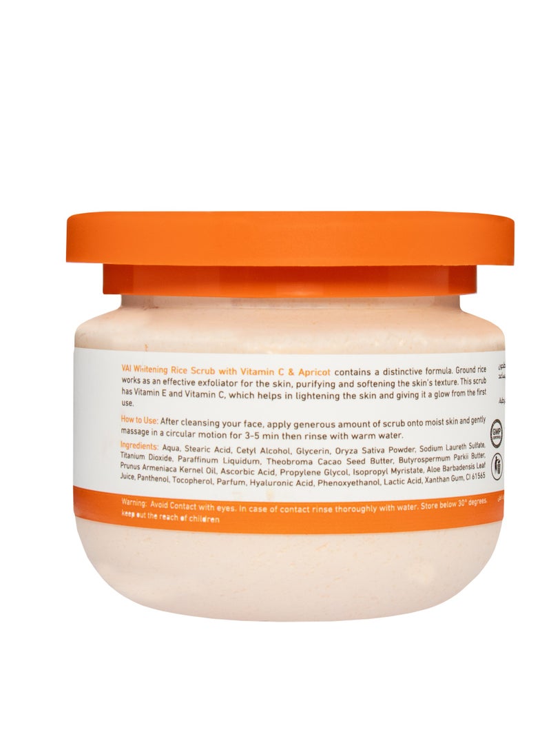 VAI Naturals Vai Naturals Rice Scrub with Vitamin C & Apricot – Exfoliating & Brightening Face Scrub with Vitamin E for Glowing Skin  - Image 4