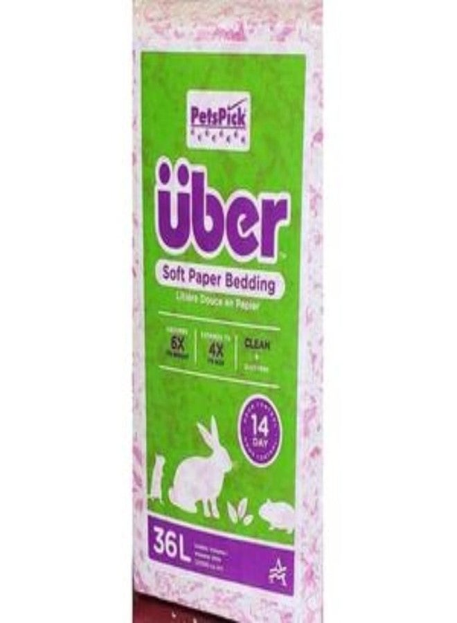 PETSPICK Soft Paper Bedding (Pink/White) - Image 1