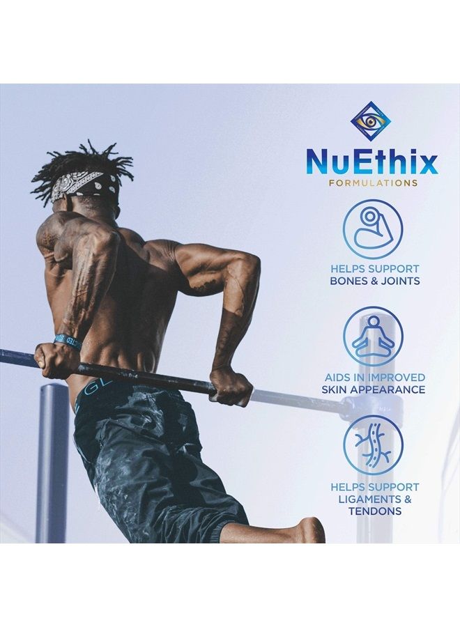 NuEthix Formulations Nu-Youth + Collagen Protein, Collagen Peptides, May Help Support Bones and Joints Dietary Supplement, 30 Servings  - Image 4