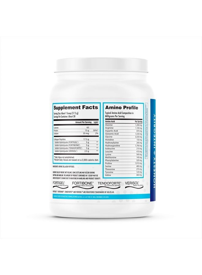 NuEthix Formulations Nu-Youth + Collagen Protein, Collagen Peptides, May Help Support Bones and Joints Dietary Supplement, 30 Servings  - Image 2