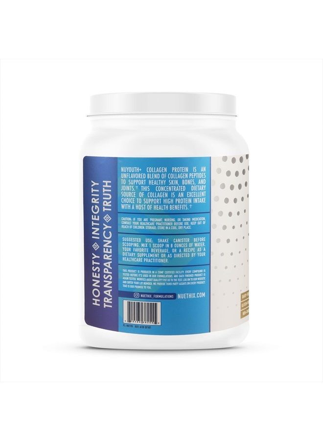 NuEthix Formulations Nu-Youth + Collagen Protein, Collagen Peptides, May Help Support Bones and Joints Dietary Supplement, 30 Servings  - Image 3