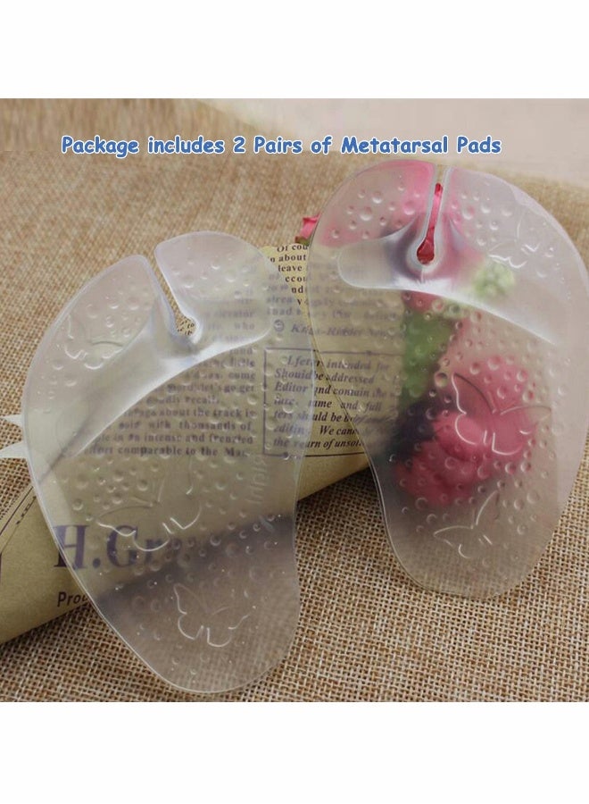 Gel Metatarsal Pads for Thong Sandals Flip-Flops, 2 Pairs Forefoot Cushion Inserts, EACOZY Ball of Foot Grip Pads for Metatarsal Support and Pain Relief, Anti-Slip - Image 5