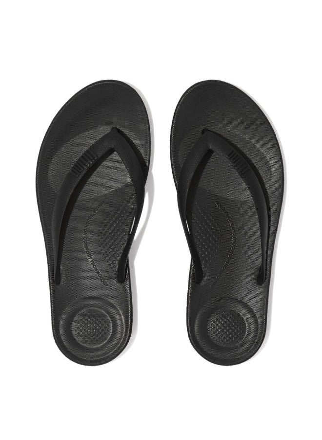 FitFlop 049-817 Fitflop Men Sandals Iqushion Ergonomic Flipflops - Black J80-001  - Image 2