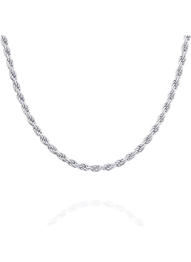 PAVOI - Italian Solid 925 Sterling Silver, 22K Gold Plated Chain Necklaces | Snake, Square Box, Cable, Super Flex Curb, Miami Cuban and Rope Diamond-Cut Herringbone Necklace for Women and Men | MADE IN ITALY - Image 1