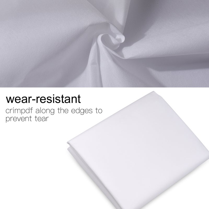 Photography Backdrop 1 X 1.5m White Non-Woven Fabric - Non-Reflective Double-Sided Backdrop Background for Home Photography Studio Portrait Video Shooting - Image 3