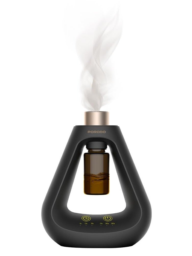 porodo Aroma Sphere Waterless Diffuser, Hygienic Aroma Diffusion, Cold Diffusion, Waterless Diffuser, 10ml Oil, 50m² Coverage Area - Black - Image 1
