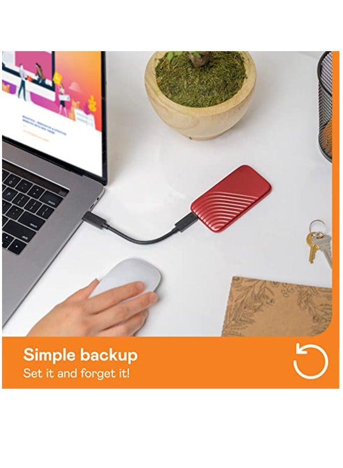 My Passport SSD - Portable SSD, up to 1050MB/s Read and 1000MB/s Write Speeds, USB 3.2 Gen 2 - 2TB - Image 3