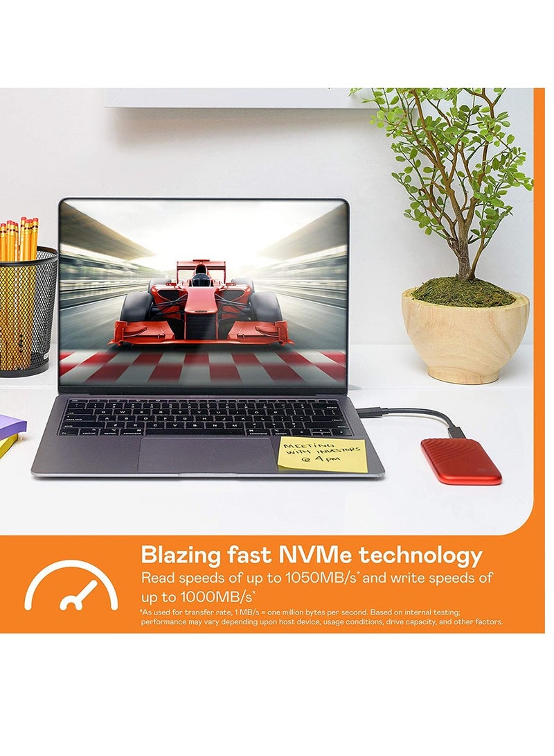 My Passport SSD - Portable SSD, up to 1050MB/s Read and 1000MB/s Write Speeds, USB 3.2 Gen 2 - 2TB - Image 4