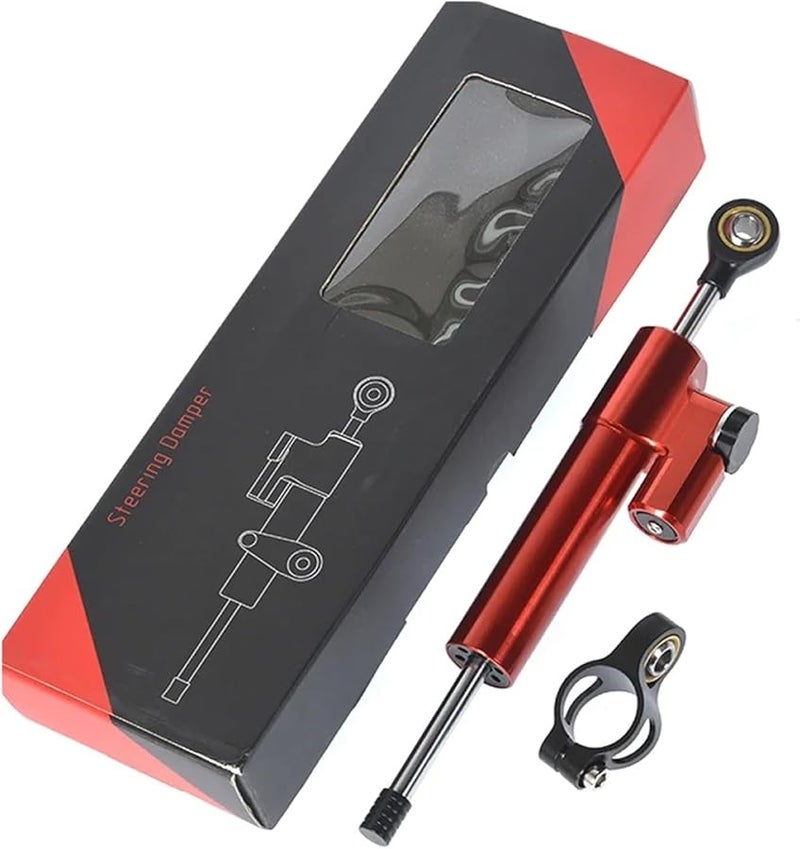 قوس مثبت توجيه عالمي أحمر أسود حامل مثبت مخمد لـ Yamaha MT09 FZ09 2013 2020 Honda PCX160 Suzuki - Image 2