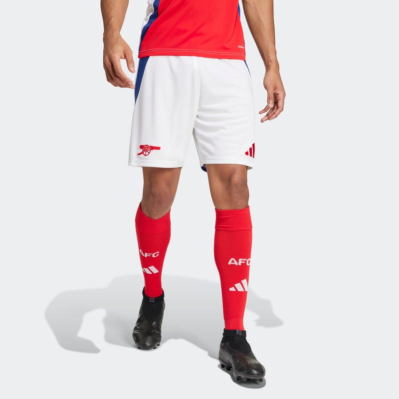 Adidas Men's Arsenal FC Home Shorts - White / Silver - Image 1