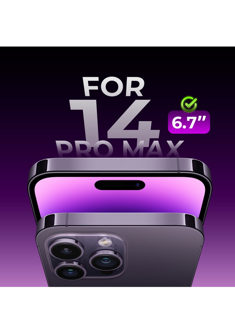Maxwell Electronics Maxwell 3D Anti-Reflection Screen Protector Compatible with iPhone 14 Pro Max 6.7Inch HD Crystal Clear Screen Protector, Anti-Dust, Anti-Static, Oleophobic Coating, Easy to Install, Smudge Resistant - Image 2