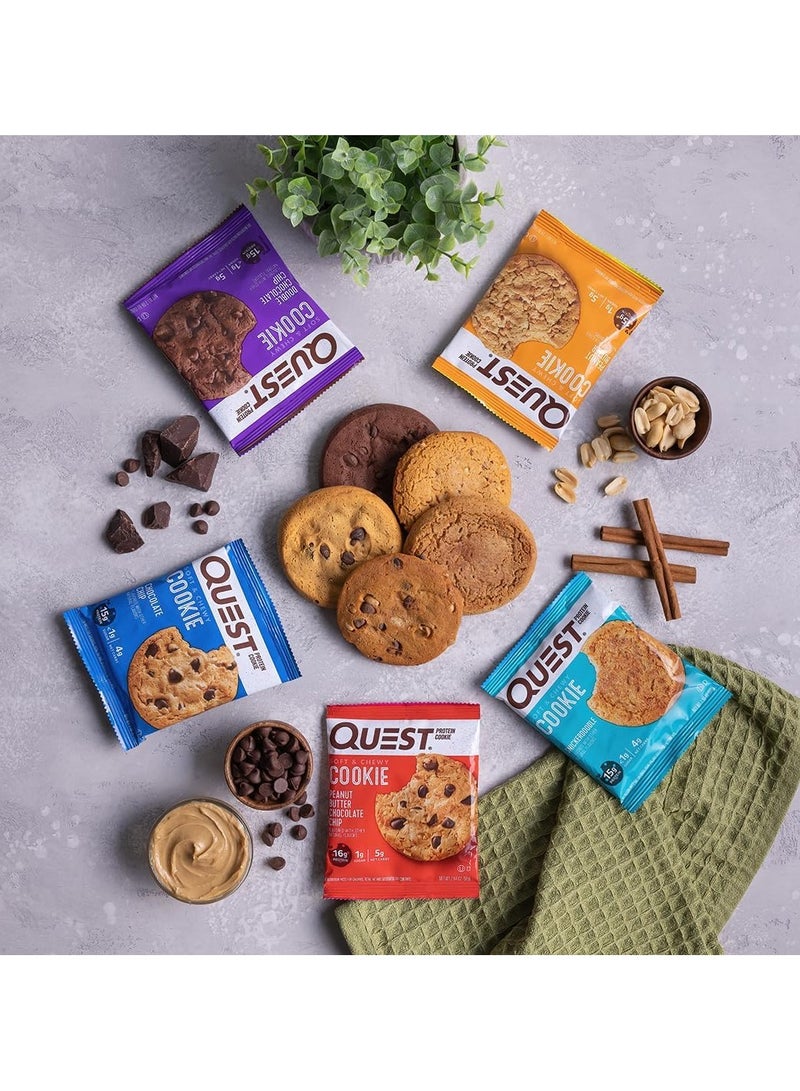 Quest Protein Cookie Peanut Butter Chip 59g Pack of 12 - Image 5