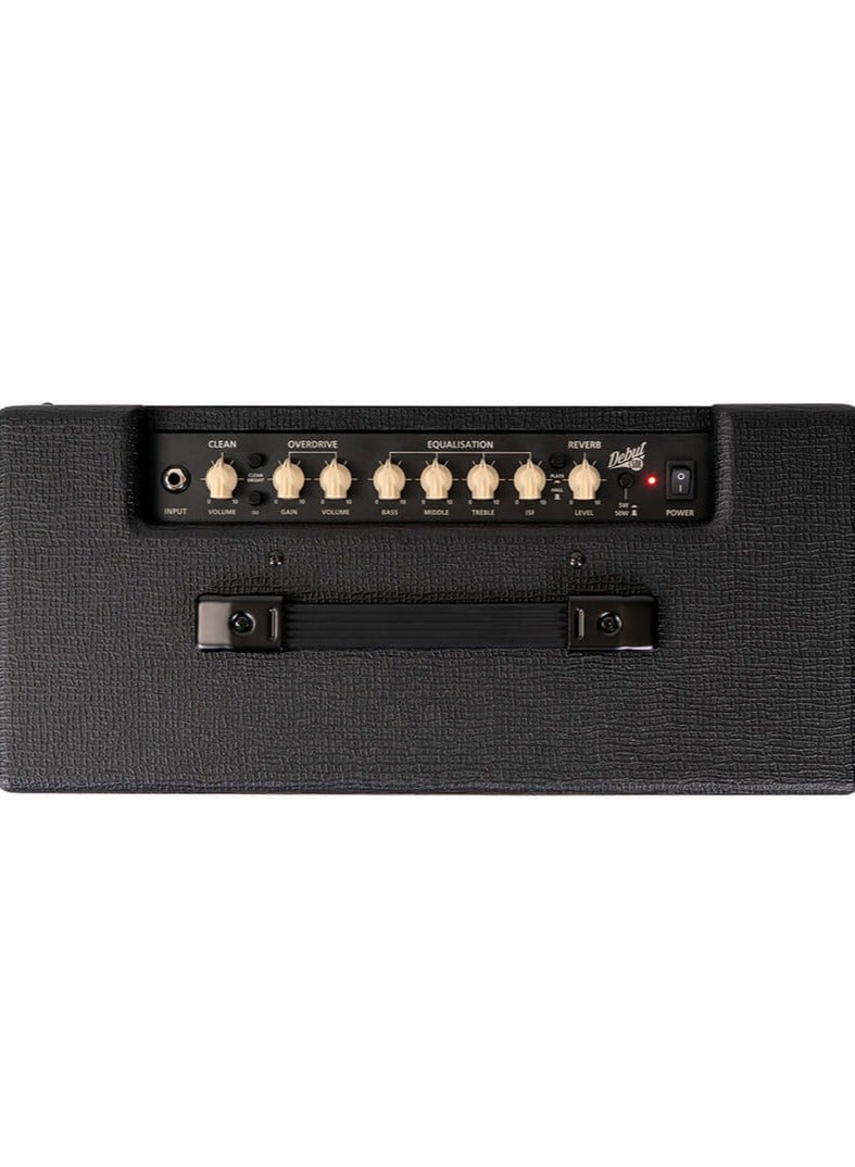 Blackstar Debut 50R 1 x 12" 50-Watt Combo Guitar Amp Black Finish - Image 3