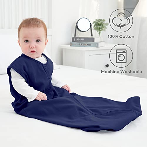 Yoofoss Baby Sleep Sack 12-18 Months Baby Wearable Blanket 100% Organic Cotton 2-Way Zipper TOG 0.5 Toddler Sleeping Sack 3 Pack, Comfy Soft Lightweight (Large) - Image 3