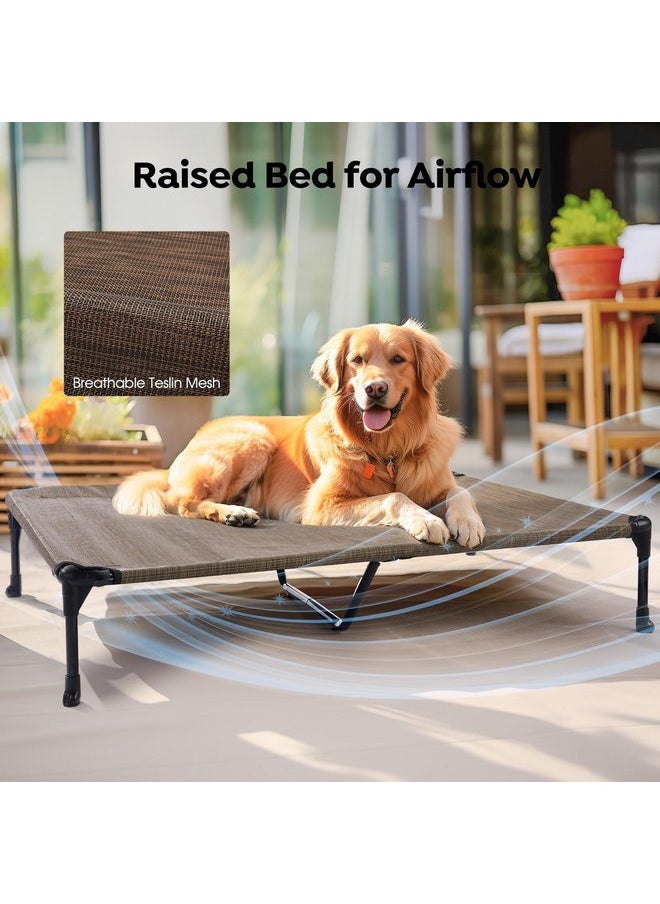 Veehoo Cooling Elevated Dog Bed, Portable Raised Pet Cot with Washable & Breathable Mesh, No-Slip Feet Durable Dog Cots Bed for Indoor & Outdoor Use, X Large, CWC1803-XL - pzsku/ZD69E2EEE37453A8B2BBFZ/45/_/1737032090/15f625c7-3f5a-431d-a5a7-49fae78cac8c