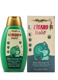 Figaro Baby Massage Oil with Goodness of Natural Olive oil enriched with vitamin E Dermatologically tested  400 ml