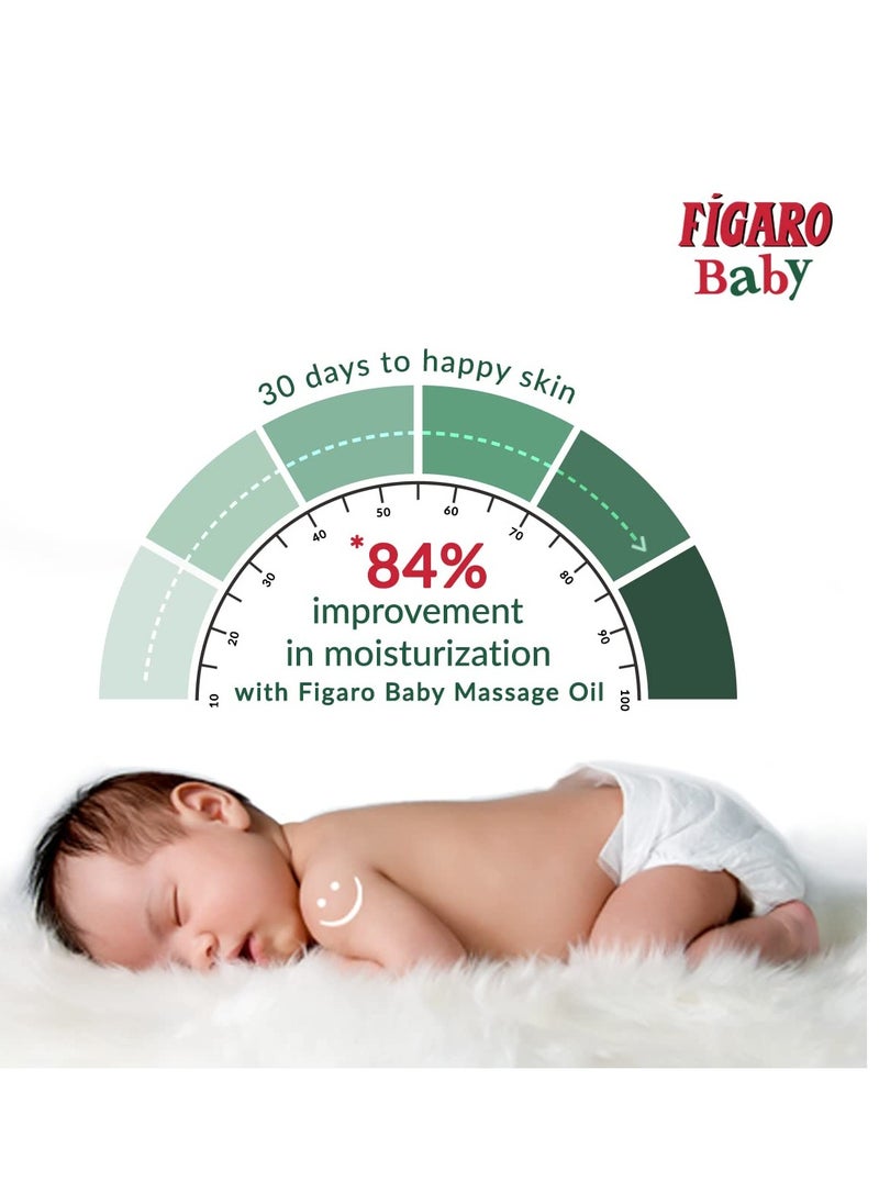 Figaro - Figaro Baby Massage Oil with Goodness of Natural Olive oil enriched with vitamin E Dermatologically tested  400 ml - Image 1