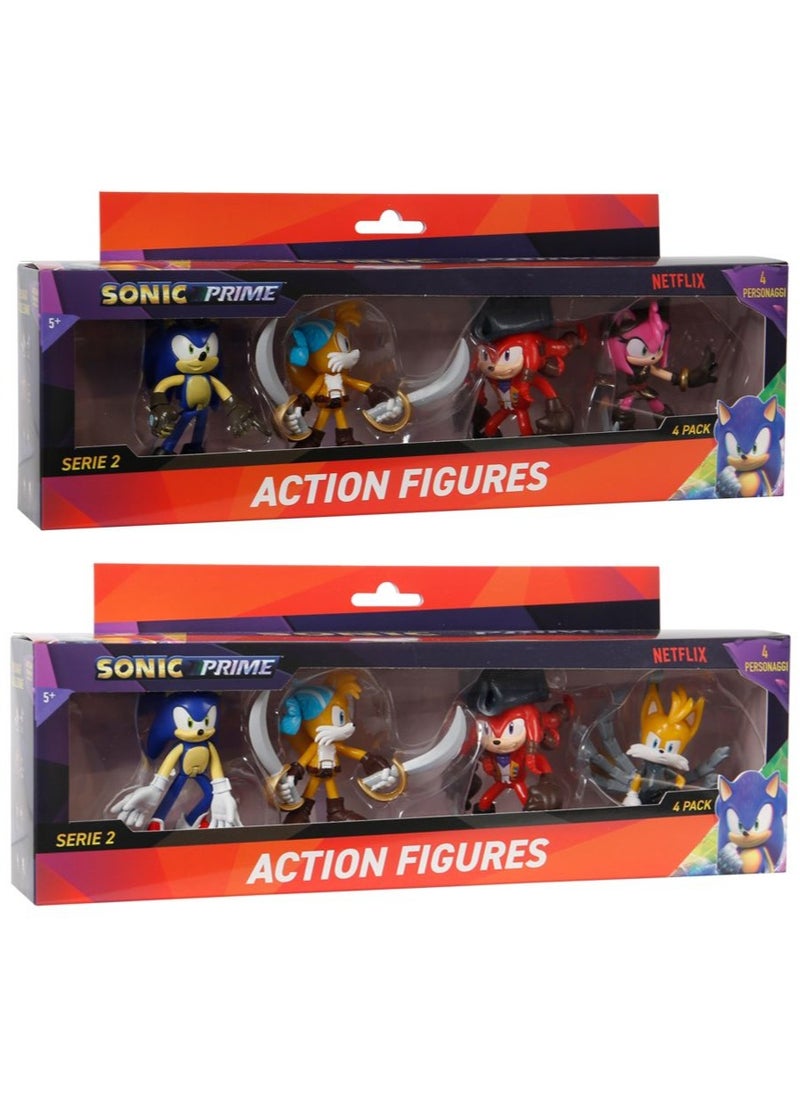 SONIC - Sonic Figure Action 3-Inches, 4-in-1 Pack, Assorted 1 Piece (Style & Color May Vary) | Collectible Figure | Action Figure | Perfect Gift for Kids and Collectors - Image 1