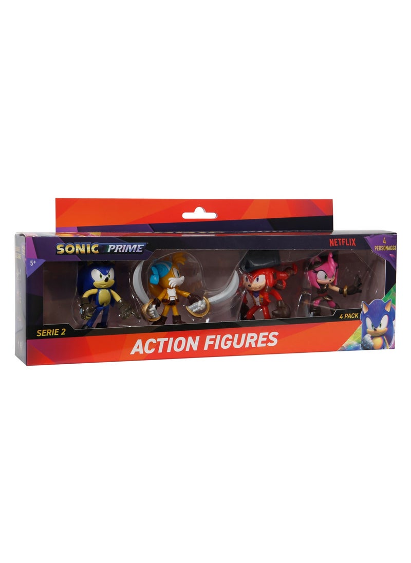 SONIC - Sonic Figure Action 3-Inches, 4-in-1 Pack, Assorted 1 Piece (Style & Color May Vary) | Collectible Figure | Action Figure | Perfect Gift for Kids and Collectors - Image 1