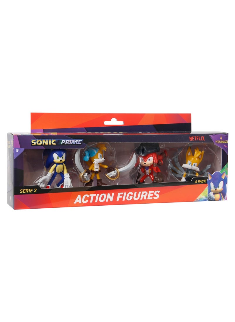 SONIC - Sonic Figure Action 3-Inches, 4-in-1 Pack, Assorted 1 Piece (Style & Color May Vary) | Collectible Figure | Action Figure | Perfect Gift for Kids and Collectors - Image 1