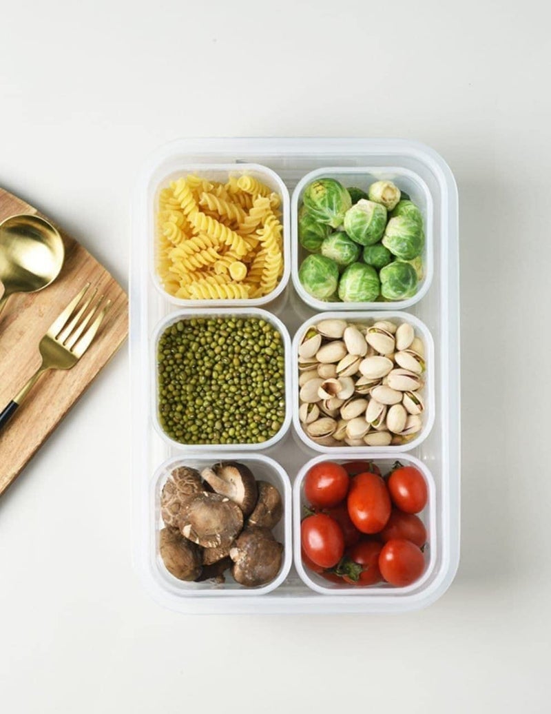 Blasty lunch box 7 * 1 rectangular container 6s small refrigerator vegetable storage.