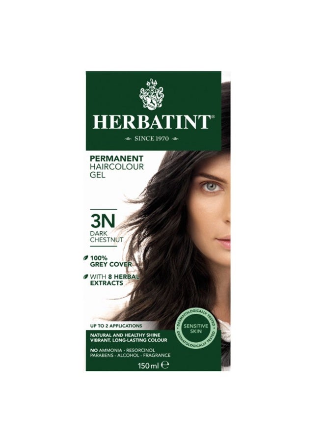 3N Dark Chestnut Hair Colour Gel 150 mL