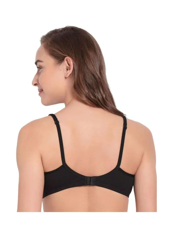 جوكي Jockey 1722 Women Wire free Non Padded Super Combed Cotton Elastane Stretch Medium Coverage Everyday Bra with Concealed Shaper Panel and Adjustable Straps