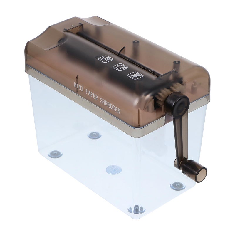 Black Manual Desktop Hand Shredder Portable A4 Paper Cutting Tool For Home And Office Use - Image 2