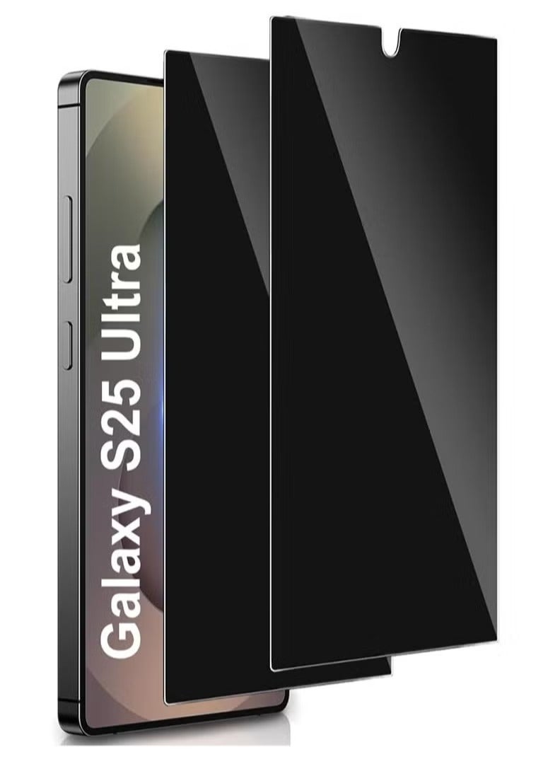 Glass for Samsung Galaxy S25 Ultra Privacy Glass Screen Protector Anti-Spy Tempered Glass Film 9H Hardness Scratch Resistant FINGERPRINT Working Screen Protector - Image 1