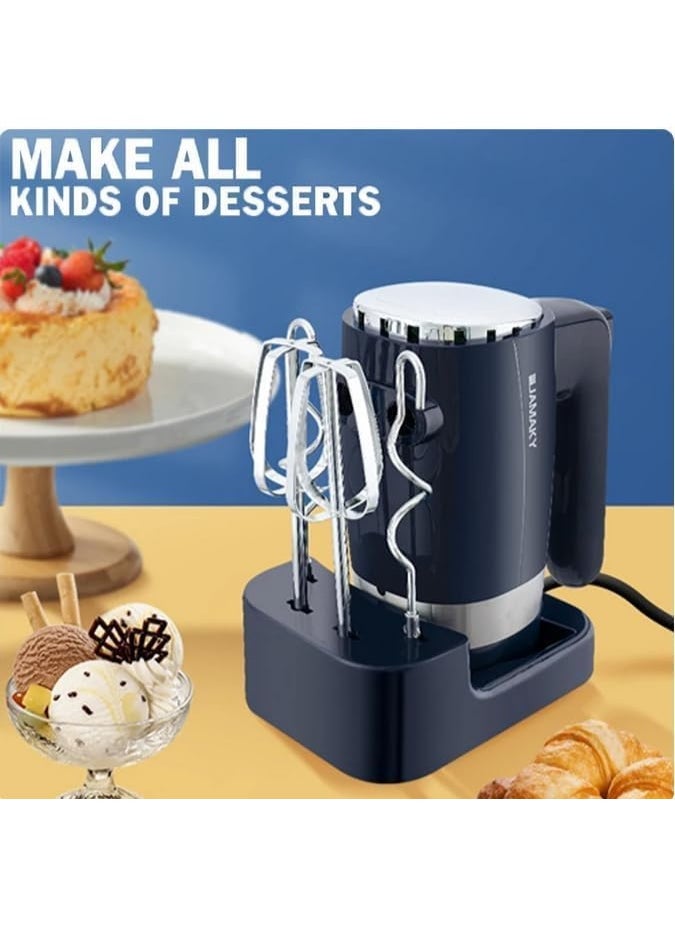 JAMAKY Jamaki Electric Egg Beater 600W with Stand, Black - JMK 6001  - Image 3