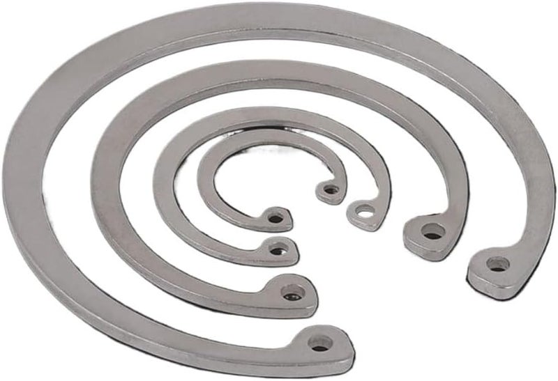 Snap Rings Internal External Retaining Circlips A2 Stainless C-Clip Washers Ring M8 M9 M10 M11 M12 M13-M75(2pcs,M26) - Image 3