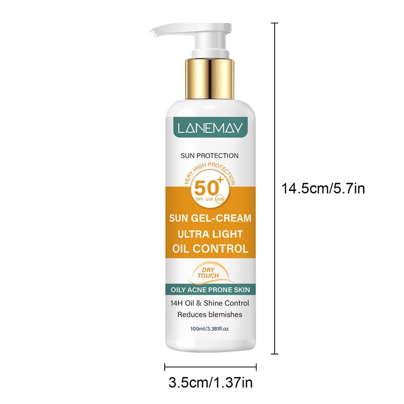 LANEMAY SPF50+ Oil-Control, Refreshing, Lightweight Protective Lotion 100ml - For Oily and Acne-Prone Skin - Image 5