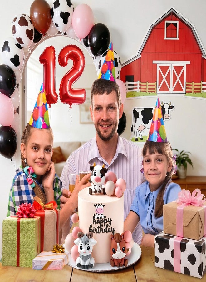 Zafena 14 Pieces Farm Cake Decorations with Horse, Cow, Sheep, Farm Animal Cake Toppers for Animal Theme Birthday Party Cake Decorations Supplies - Image 5