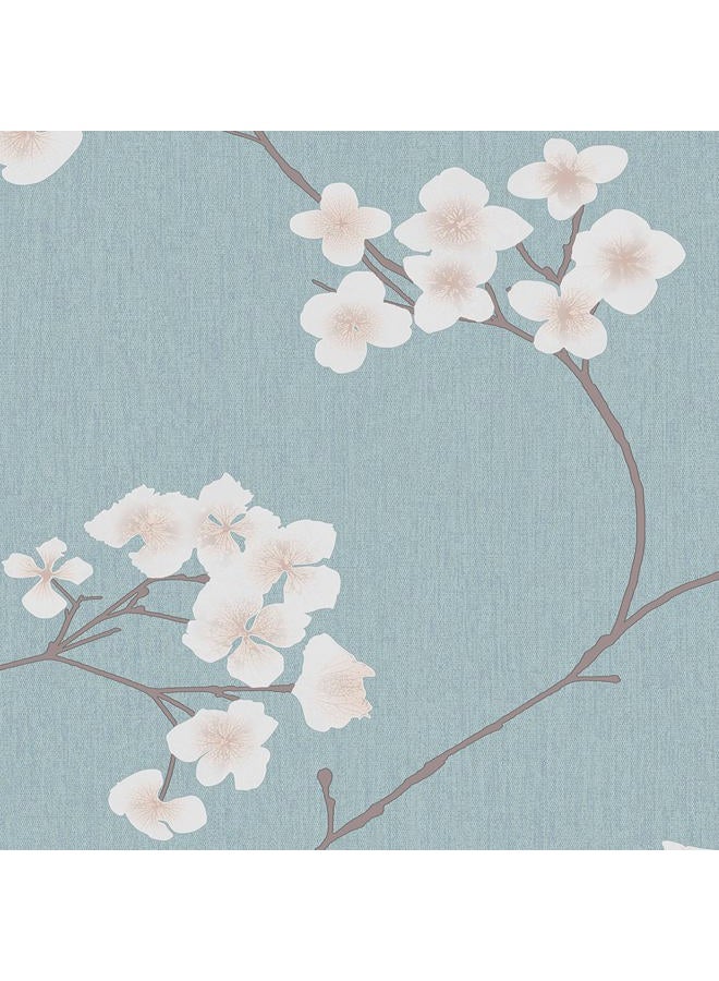 Transform Blossom Blue Peel and Stick Wallpaper - Image 4