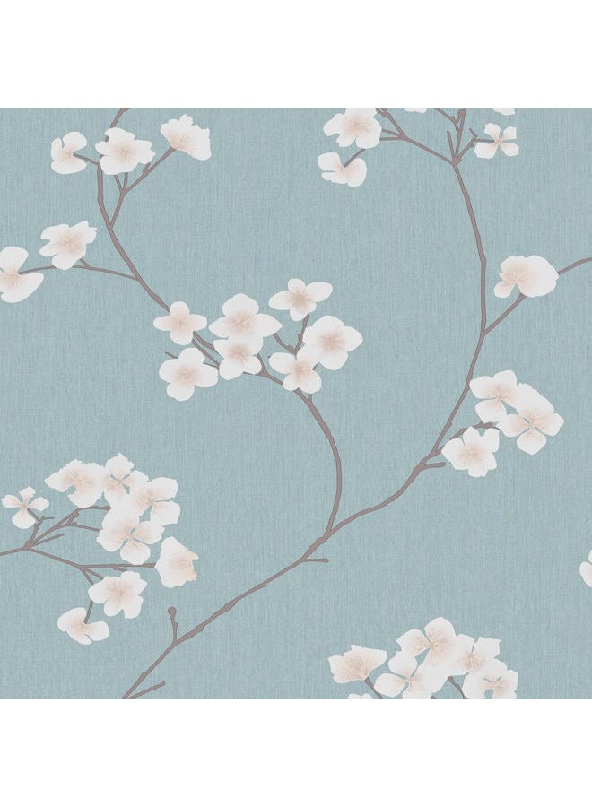 Transform Blossom Blue Peel and Stick Wallpaper - Image 1