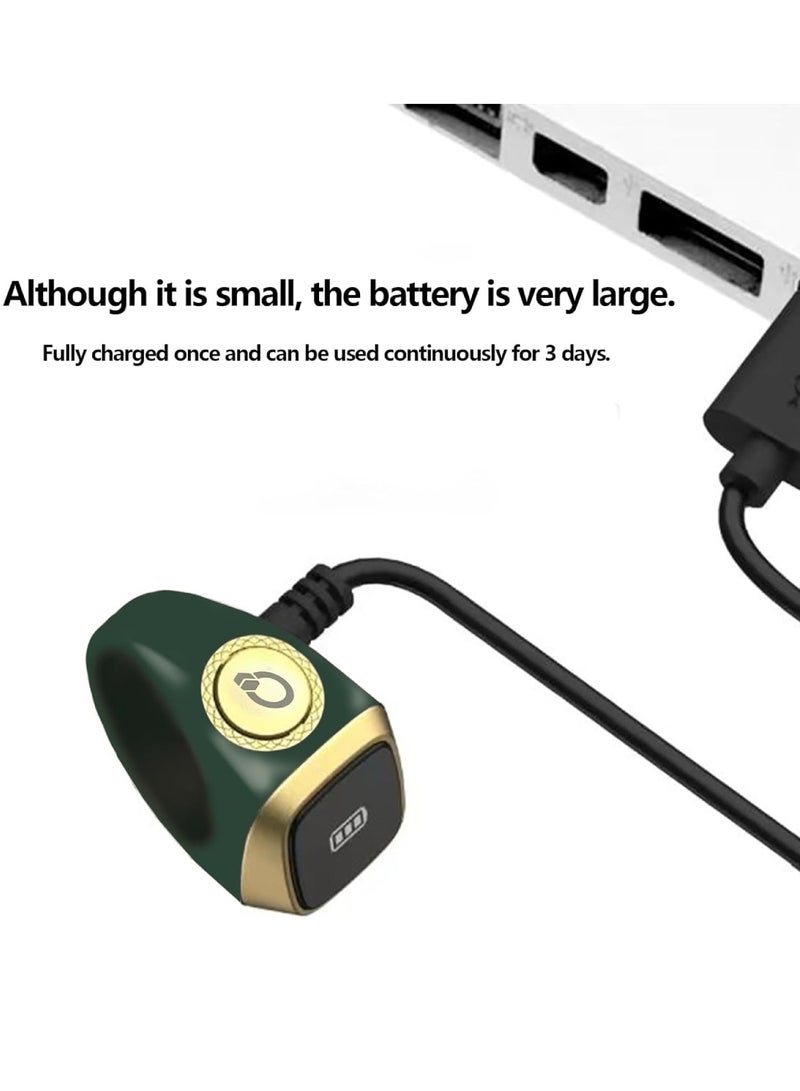 iQIBLA Smart Tasbih Zikr Ring OLED Display Powerful Battery Backup Smart Ring App Operated Tasbih Counter Prayer Reminder Technology Plastic 5 Prayer Time Reminders iQibla Smart Zikr Ring 20MM Green - Image 3