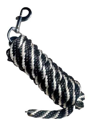 Generic Equine Overseas Horse Nylon Rope Halter with Rope Lead 6ft Multi - Image 2