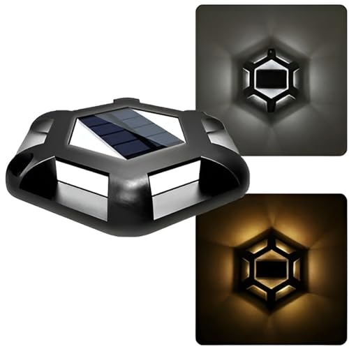 GIGAWATTS GW-710 Solar Road Stud Light with 2V/0.18W Panel 1.2V/1200mAh Ni-MH AA Battery IP65 Deck Lantern for Garden Pathway Patio Yard (Pack of 1) - Image 1